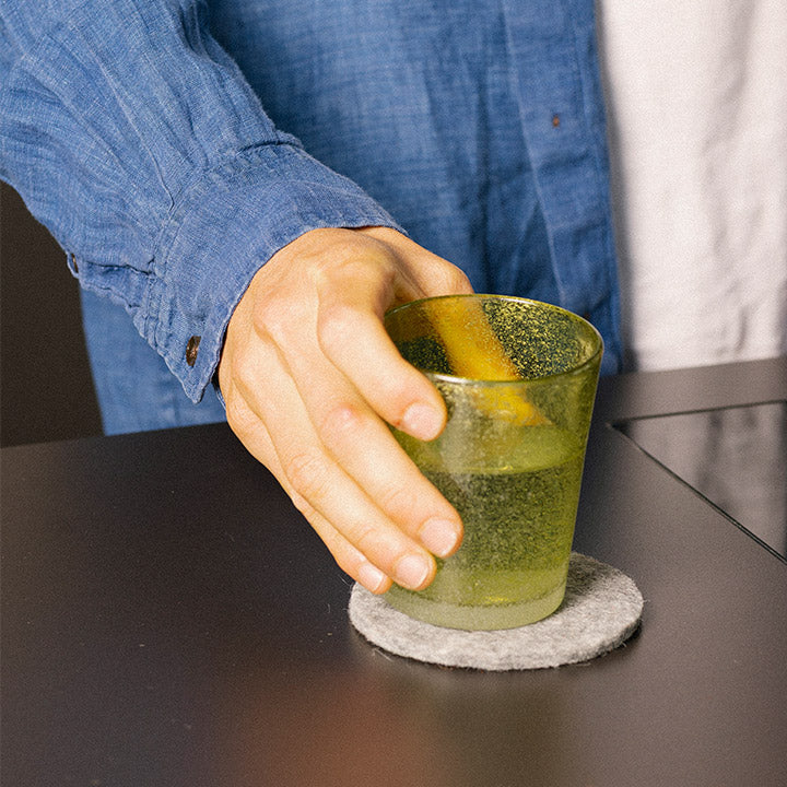 Felt Coaster 4 Pack - Light Grey