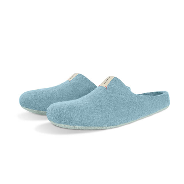 Kanga Slippers - Light Blue